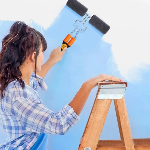 Rodillo Para Pintar Facil Recargable Con Accesorios Paint