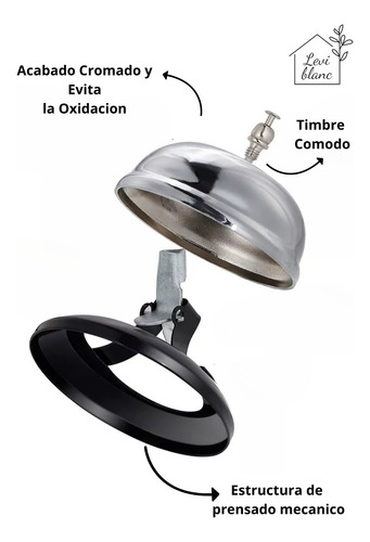 Timbre De Recepción Campana De Mesa Llamador De Hotel/bar