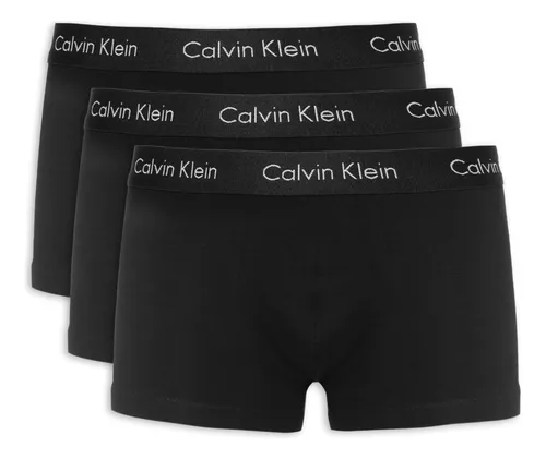 Kit com 3 Cuecas Calvin Klein Low Rise Trunk