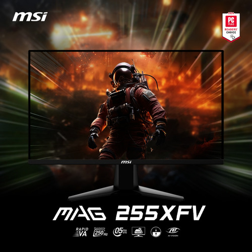 Monitor Msi 255xfv 25 Fhd 250hz 0.5ms Hdr 1x Dp 2x Hdmi