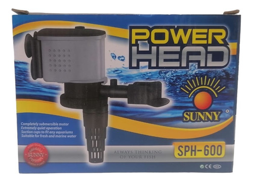 Sunny Cabeza Poder Sph600 800l/h Acuario Peces Pecera