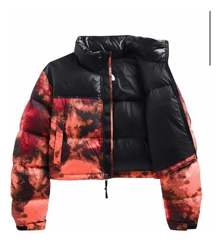 Imagen 2 de 9 de The North Face Retro Nuptse 700 Print Cropped
