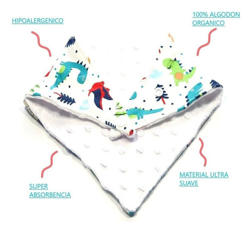 *conjunto Baberos Calidad Premium Absorbentes Algodón 100%