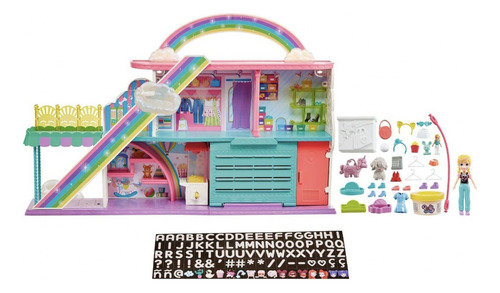 Polly Pocket Centro Comercial De Dulces 3 Pisos +30 Piezas