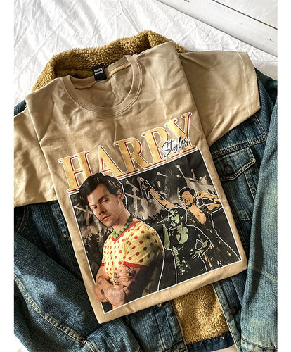 Remera Harry Styles Vintage Kevdylan Estampa Digital