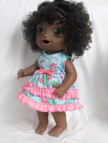 Roupa P/ Boneca Baby Alive Vestido E Calcinha Neia Azevedo