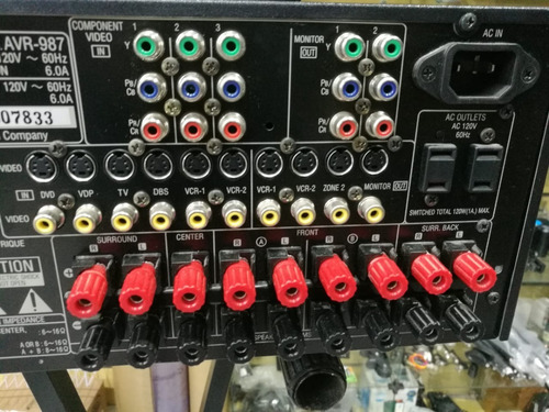 Receiver Home Theater Denon Avr 987 7.1 Hdmi Perfeito (Usado)