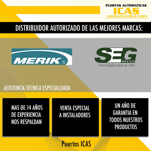 Imagen 10 de 10 de Silencioso Motor Merik 711 Para Porton Automatico Sin Riel