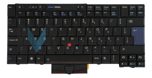 Teclado Para Lenovo Thinkpad T410si Cor Conforme Imagens Do Anúncio Idioma Português Brasil