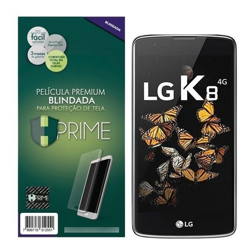 Película Premium Hprime Blindada(cobre Curva) LG K8