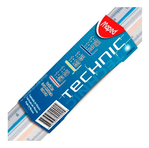 Escalímetro Plástico Maped 30cm Technic Architect 1:20 / 1:1
