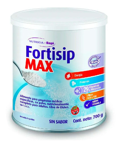 Suplemento Nutricional Sin Sabor Fortisip Max X 700 Gr