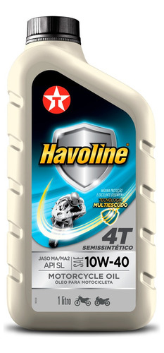 Óleo Texaco Havoline 10w40 Sl Moto 4t Semi Sintético 1 Litro