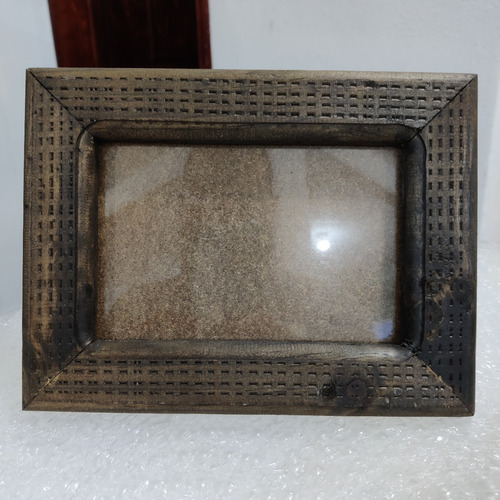 Portaretrato Vintage Rustico De Madera 100% Artesanal Ch