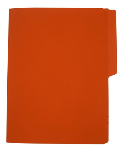 Folder Tamaño Carta Colores Brillantes 100 Pzas Color Naranja