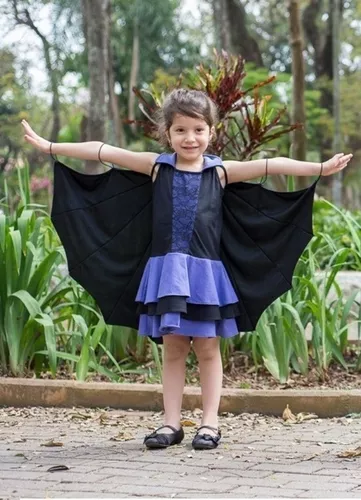 Fantasia Vampirinha Halloween Vestido Vampira Infantil