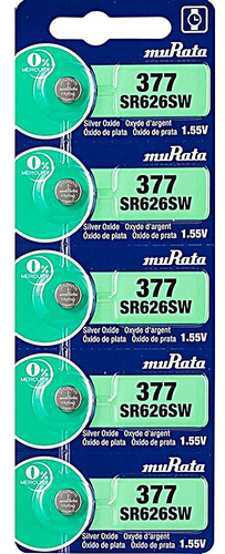 Murata Bateria 377 Sr626sw 155 V Oxido Plateado Reloj Boton 