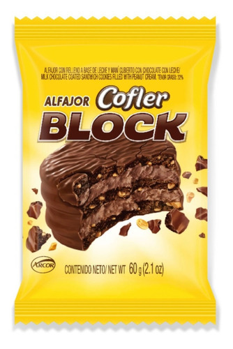 Alfajor Triple Cofler Block X 60gr