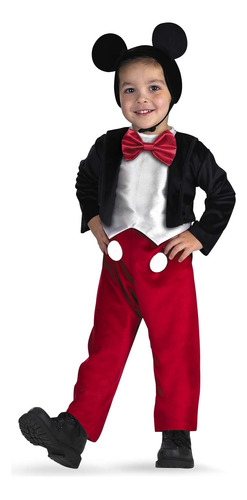 Disguise Deluxe Kids Dinsey Disfraz De Mickey Mouse, Talla N