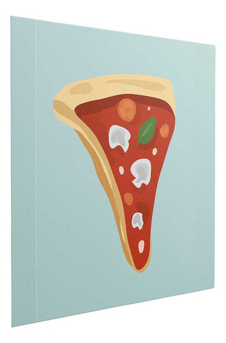 Lienzo Rebanada De Pizza Con Queso Fundido 110x110