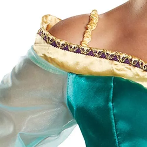Disfraz de jazmín para adultos, disfraz de Halloween de Jasmine con  licencia oficial de Disney's Aladdin para mujer