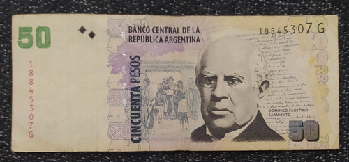 Billete 50 Pesos Serie G 2013 Bottero 3630