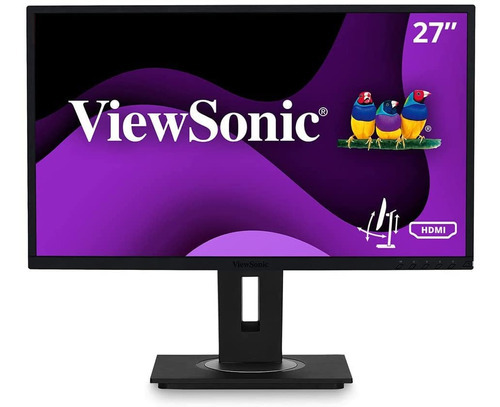 Viewsonic Vg2748 Monitor Ergonómico Ips 1080p De 27 Hdmi Color Negro