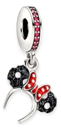 Charm Minnie Mouse Orejas Plata 925