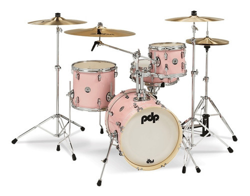 Bateria Pdp New Yorker 4 unidades Shell Pack Color Pale Rose Sparkle