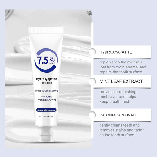 Creme Dental De Hidroxiapatita Sem Flúor, Para Fortalecer
