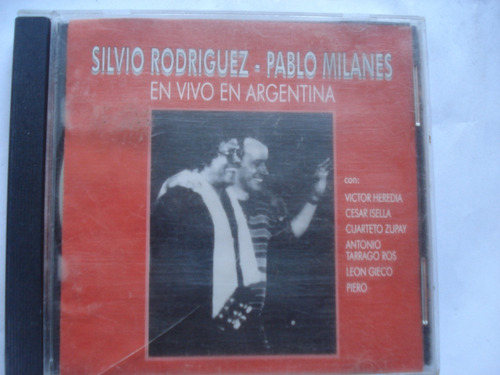 Cd Silvio Rodriguez Pablo Milanes En Vivo En Argentina