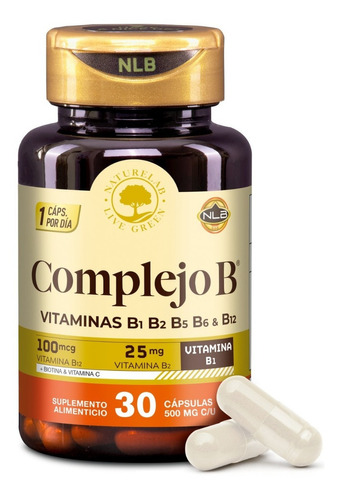Complejo B®- 30 Cápsulas De 500mg - Naturelab® Sabor Sin sabor