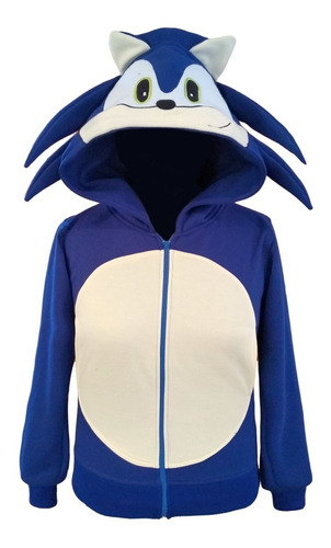 Sonic Hoodie Sudadera De Adulto Detalles Bordados