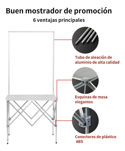 Portable Mesa Promocional Premium Simple Counter 195×90 Cm