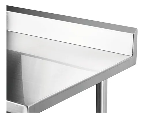 Mesón Mural De Acero Inox 140cm Bozzo