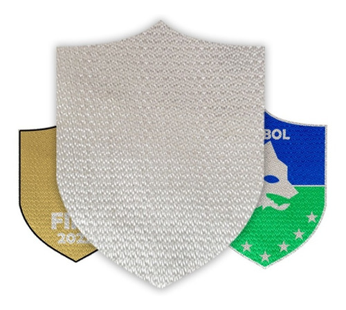 Escudos Blanco Para Personalizados Simil Bordado Futbol