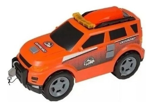 Camioneta Teamsterz 4x4 Luz Y Sonido 35 Cm Naranja