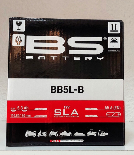 Imagen 2 de 2 de Bateria Moto Gel Bb5lb Bs Battery Corven Energy 110 Fz16