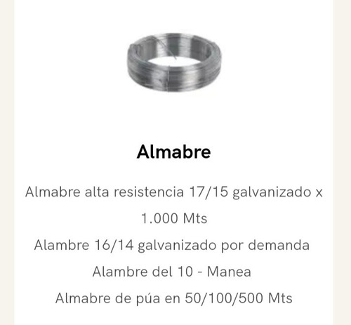 Imagen 3 de 5 de Venta Y Colocación De Alambres Y Tejidos.