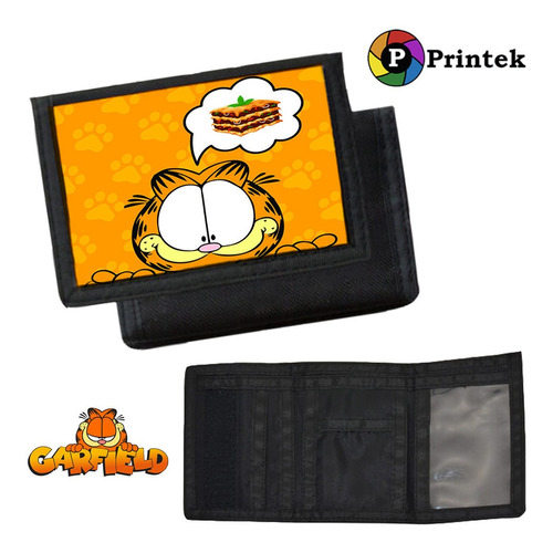 Billetera De Nylon Garfield - Varios Modelos - Printek