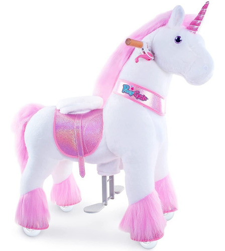 Ponycycle Unicornio Rosa Caballo Carro Montable 4 A 9 Años