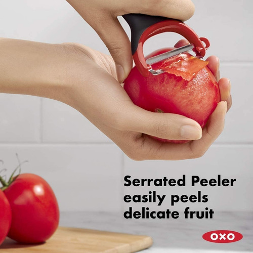 Imagen 6 de 10 de Set 3 Pelador Verduras Oxo Elegantes Cuch. Acero Inoxidable