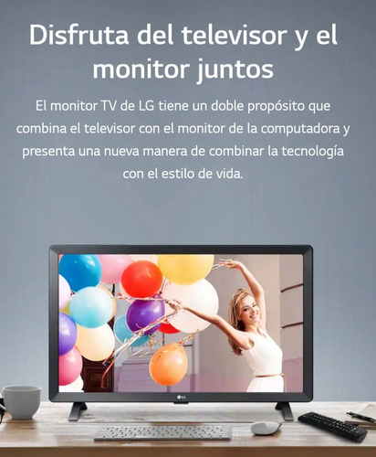 Imagen 5 de 10 de Led Smart Tv LG 24puLG 24tl520s-ps Hd
