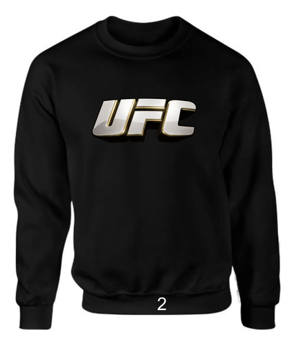 Sudadera Lisa Caballero Ufc Logo Talla Xxl