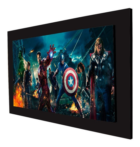 Cuadro 60x40cms Decorativo Avengers 3!!!+envío Gratis