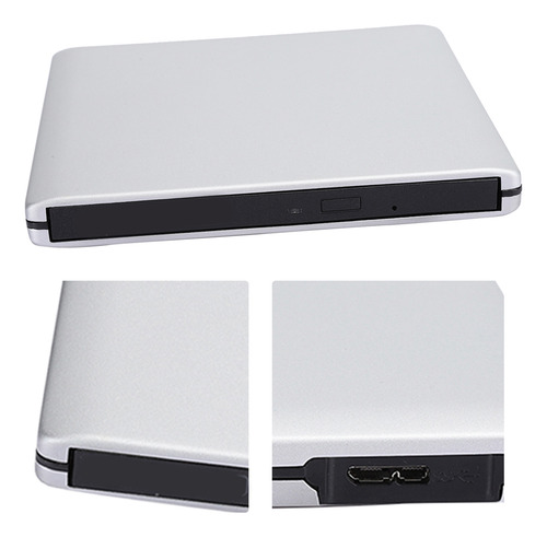 Unidade Externa Usb De Cd Dvdrw 3.0 Dvd-rw Slim Portátil