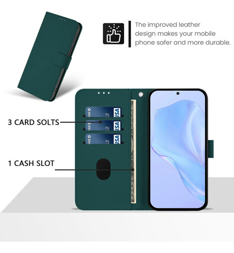 Funda De Piel Tipo Cartera Para Teléfono Qukitel C57 Pro