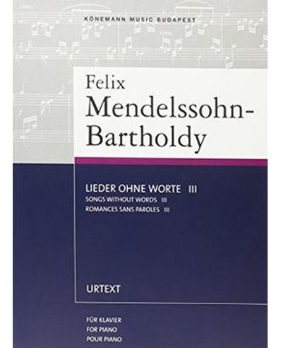 Libro Mendelssohn Bartholdy Lieder Ohne Worte Iii