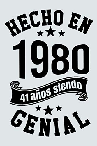 Hecho En 1980 41 Años Siendo Genial: Idea De Regalo De Cumpl