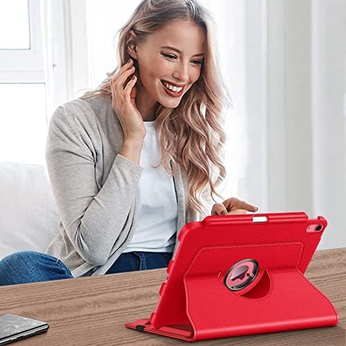 Funda Para iPad 10th Generacion Giratoria 360 - Rojo